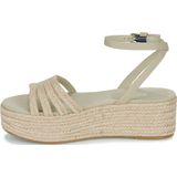 Sandalen met platform TOMMY HILFIGER. Linnen materiaal. Maten 40. Beige kleur