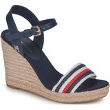 Sandalen met sleehak TOMMY HILFIGER. Polyester materiaal. Maten 40. Blauw kleur