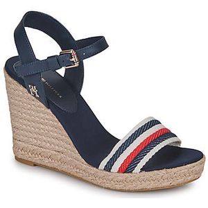 Tommy Hilfiger, Dames, Schoenen, Blauw, Maat: 39 EU Leer,