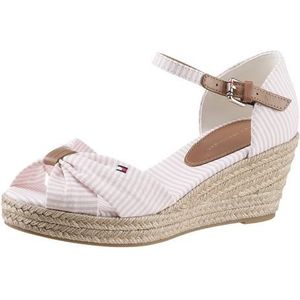 Tommy Hilfiger  HIGH WEDGE SEERSUCKER  sandalen  dames Roze