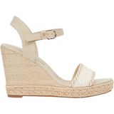 Tommy Hilfiger Seasonal Webbing Wedge Sandalen - Met Sleehak - Dames - Beige