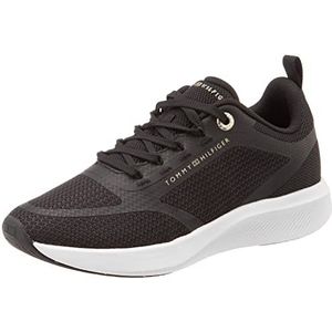 Tommy Hilfiger Active Mesh Trainer Runner Sneaker voor dames, Zwart, 42 EU