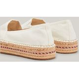 Tommy Hilfiger, Geborduurde espadrilles Wit, Dames, Maat:38 EU