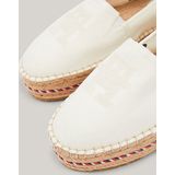 Tommy Hilfiger, Geborduurde espadrilles Wit, Dames, Maat:38 EU