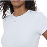 Tommy Hilfiger - Essential Rib - T-shirt - Blauw - Slim Fit