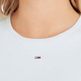 Tommy Hilfiger - Essential Rib - T-shirt - Blauw - Slim Fit