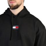 Tommy Jeans - Heren Hoodies Relax College Pop Hoodie - Zwart