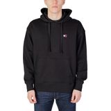 Tommy Hilfiger - Zwarte Katoenen Hoodie - Heren - Met Logo
