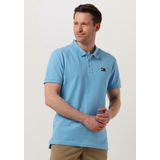Tommy Jeans - Classic Badge Polo - Blauw - Biologisch Katoen