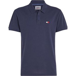 Tommy Jeans - Heren Polo SS Classic Badge Polo - Blauw