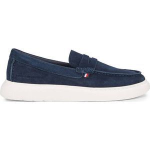 Tommy Hilfiger Suède Loafers Donkerblauw