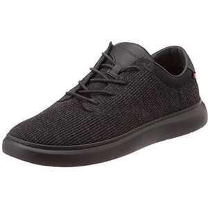 Tommy Hilfiger Heren Hilfiger Knit Hybrid Schoen Fm0fm04439, Zwart, 40 EU