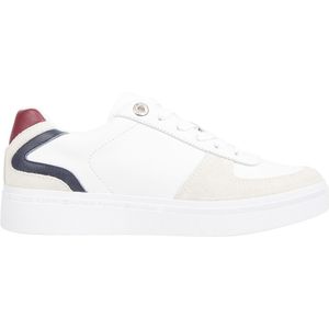 Sneakers in leer TOMMY HILFIGER. Leer materiaal. Maten 38. Wit kleur