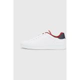 Tommy Hilfiger - Court Sneaker - Blauwe RWB - Leren Schoen - Cupsole