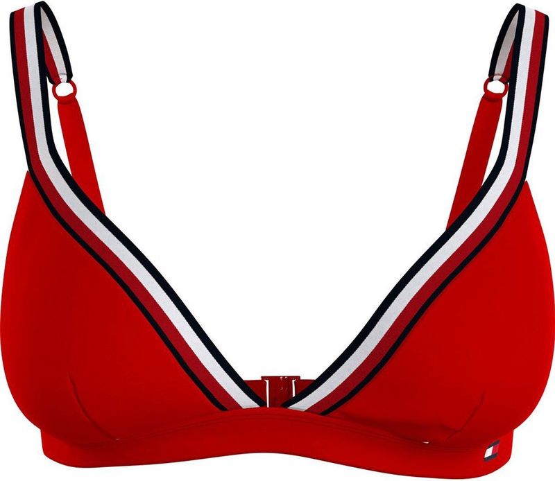 Tommy Hilfiger - Driehoek Rp - BH - Rood - Materiaal: Synthetisch