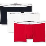 Tommy Hilfiger Korte short 3 Pack Wit/Blauw/Rood Katoen