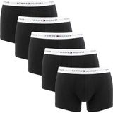Tommy Hilfiger - Signature Cotton Trunks - Zwart/Wit - 5-Pack