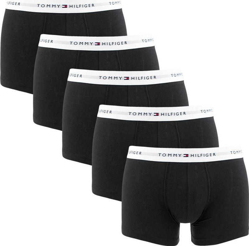 Tommy Hilfiger - Signature Cotton Trunks - Zwart/Wit - 5-Pack