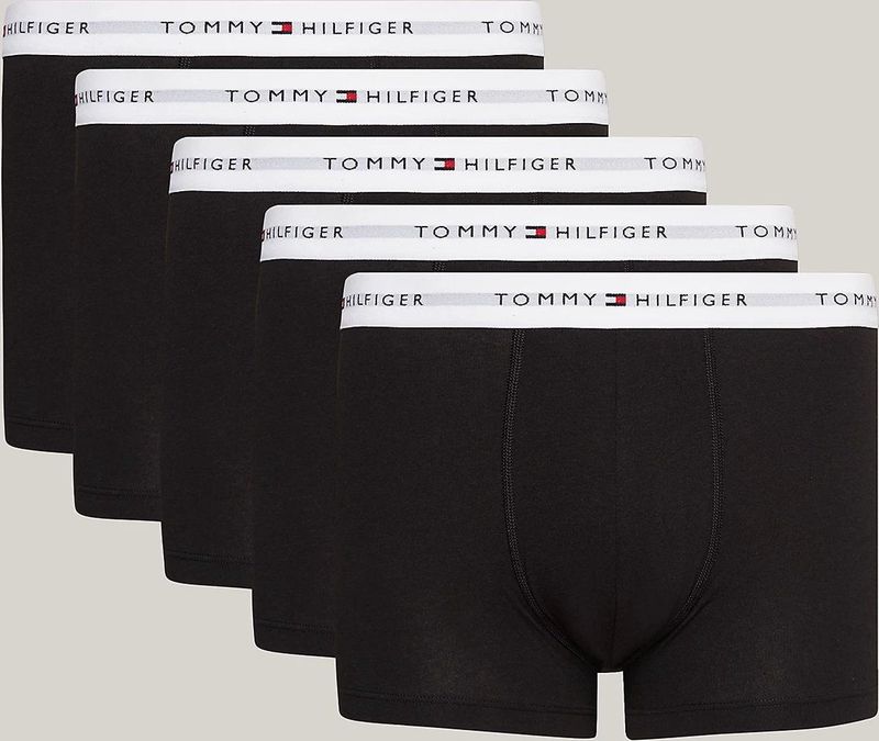 Tommy Hilfiger - Signature Cotton Trunks - Zwart/Wit - 5-Pack