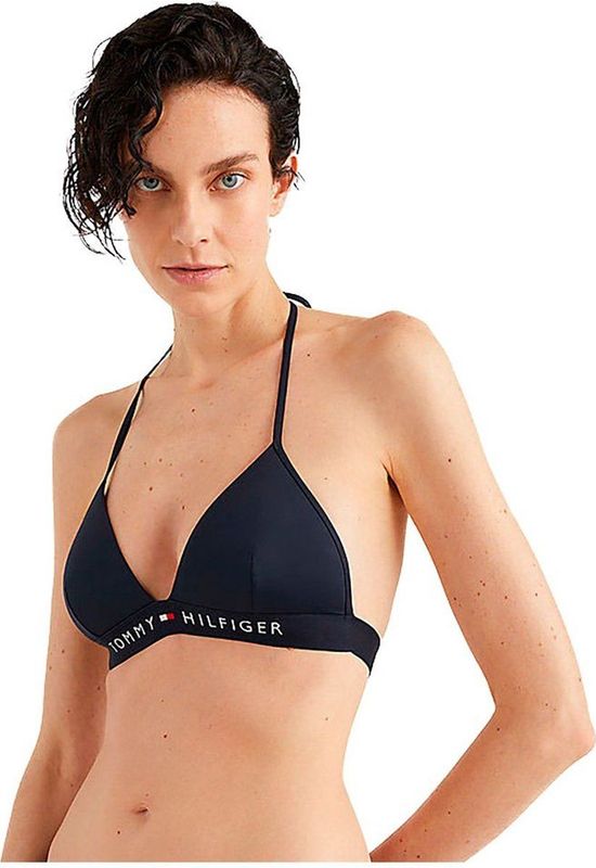 Tommy Hilfiger - Bikinitop - Blauw - Gerecycled Nylon/Elastaan