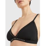 TOMMY HILFIGER - Triangel-BH - Zwart - Microvezel en Kant