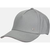 Tommy Hilfiger Heren TH verhoogde corporate cap, midden grijs, één maat, Grijs, One Size