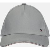 Tommy Hilfiger Heren TH verhoogde corporate cap, midden grijs, één maat, Grijs, One Size