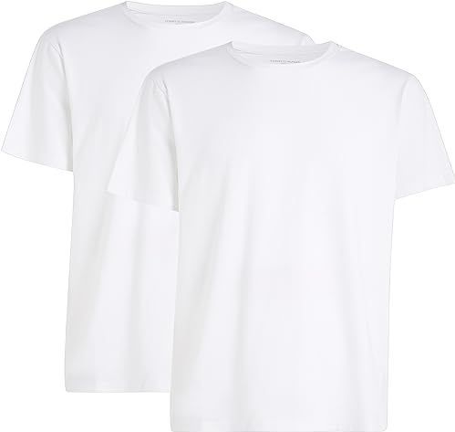 Tommy Hilfiger S/S T-shirts voor heren, Wit (wit/wit), S