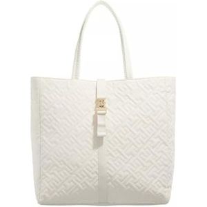 TH FLOW TOTE, Beige, One Size, Verweerd Wit, Eén maat, TH FLOW TOTE