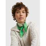 Tommy Hilfiger zijden sjaal met all-over print groen/ecru