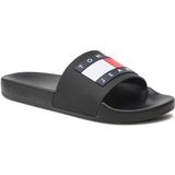 Tommy Hilfiger Tommy Jeans Pool Slide Ess, Tobogg heren, zwart.