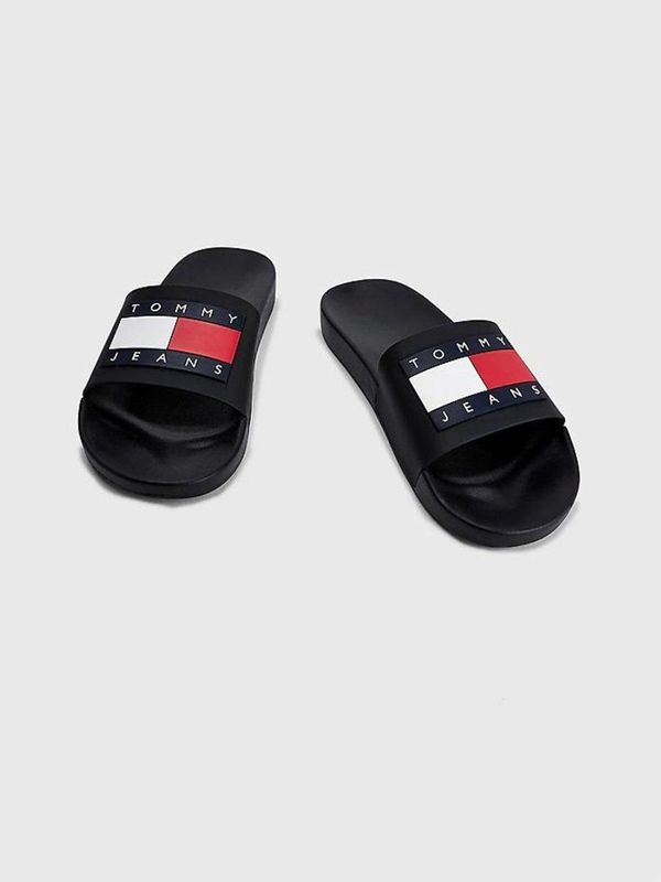 Tommy Hilfiger - Tommy Jeans - Sandalen - Zwart - Thermoplastisch Elastomeer