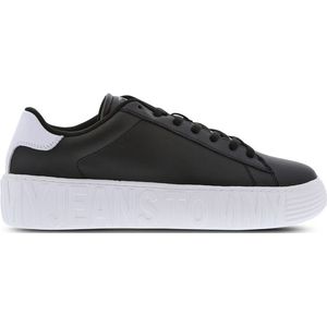 Tommy Jeans Cupsole Ess Heren Schoenen - Zwart  - Leer - Foot Locker