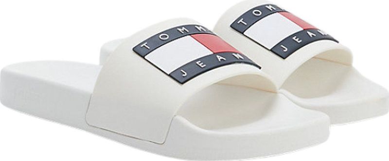 Tommy Jeans - EN0EN02115 - Badslippers - Beige - TPU/Rubber