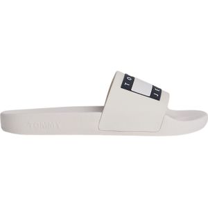 Tommy Jeans TOMMY JEANS FLAG POOL SLD ESS Pantolette, Sommerschuh, Schlappen mit farbiger Logoflagge