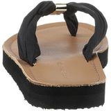 Tommy Hilfiger Dames TH Elevated Beach Sandal Flip Flop, zwart, 4 UK, Zwart, 37 EU
