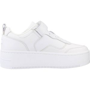 Tommy Jeans Adhesive Strip Flatform Wit