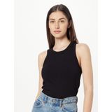 Tommy Hilfiger Dames Slim Rib Stretch Tank Top, Zwart, XS