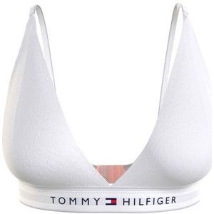 Tommy Hilfiger Ongevoerde driehoek (buitenmaten) driehoekige beha voor dames, Wit.
