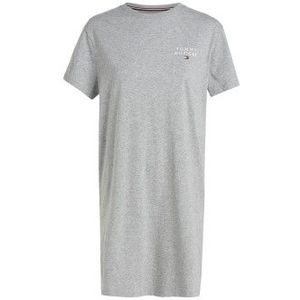 Tommy Hilfiger - UW0UW04526 - Nachthemd - Grijs - Katoen - Korte Mouwen