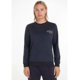Tommy Hilfiger - Uw0uw04521 - Damestanktop - Blauw - 1 stuk - 50% Katoen, 50% Gerecycled