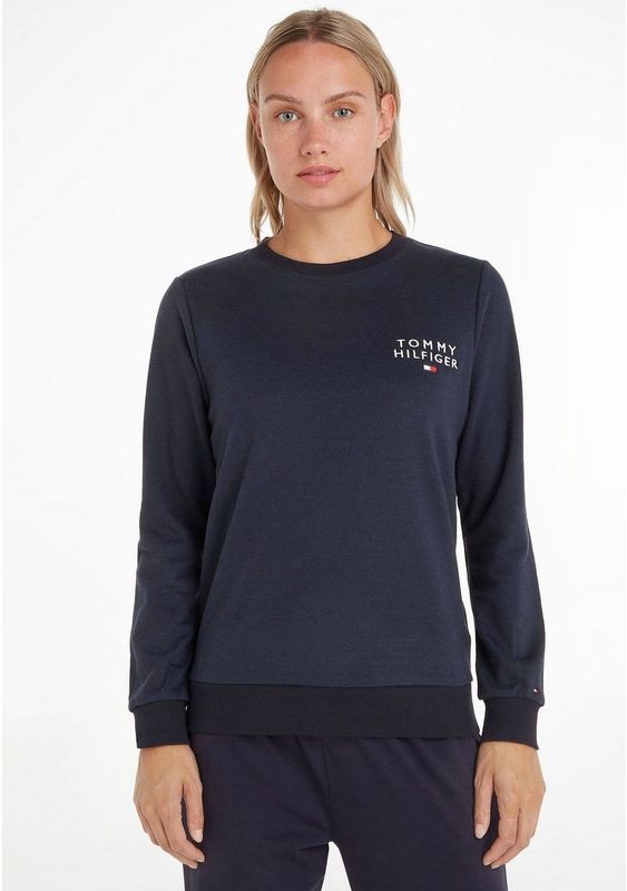 Tommy Hilfiger - Uw0uw04521 - Damestanktop - Blauw - 1 stuk - 50% Katoen, 50% Gerecycled