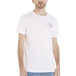 Tommy Hilfiger - T-shirt - Wit - Biologisch Katoen - Korte Mouwen