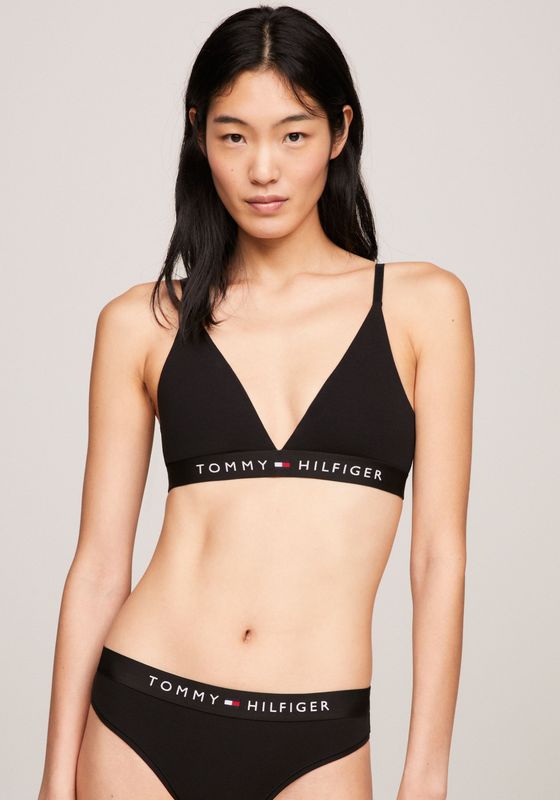 Tommy Hilfiger - Triangle BH - Biologisch Katoen - Zwart