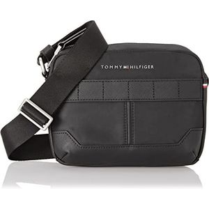 Tommy Hilfiger Heren Th Verhoogde Nylon Camera Tas Crossovers, One Size, Zwart