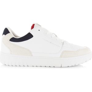 Tommy Hilfiger - Th Basket Core RWB Cupsole Sneaker - Wit - Leer