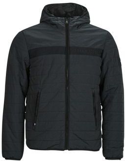 Tommy Hilfiger - Gewatteerde Jas - Zwart - Heren - Met Capuchon