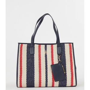 Tommy Hilfiger City Summer shopper met streepprint en afneembaar etui