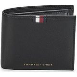 Tommy Hilfiger  TH PREM LEA CC AND COIN  portemonnees heren Zwart