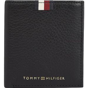 Tommy Hilfiger Heren Trifold Portemonnee met Coin Compartiment, Multicolor (Zwart), One Size, Zwart (zwart), OS, Casual